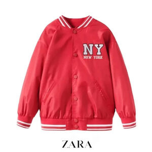 ZARA Kids | Red | NYLON VARSITY JACKET